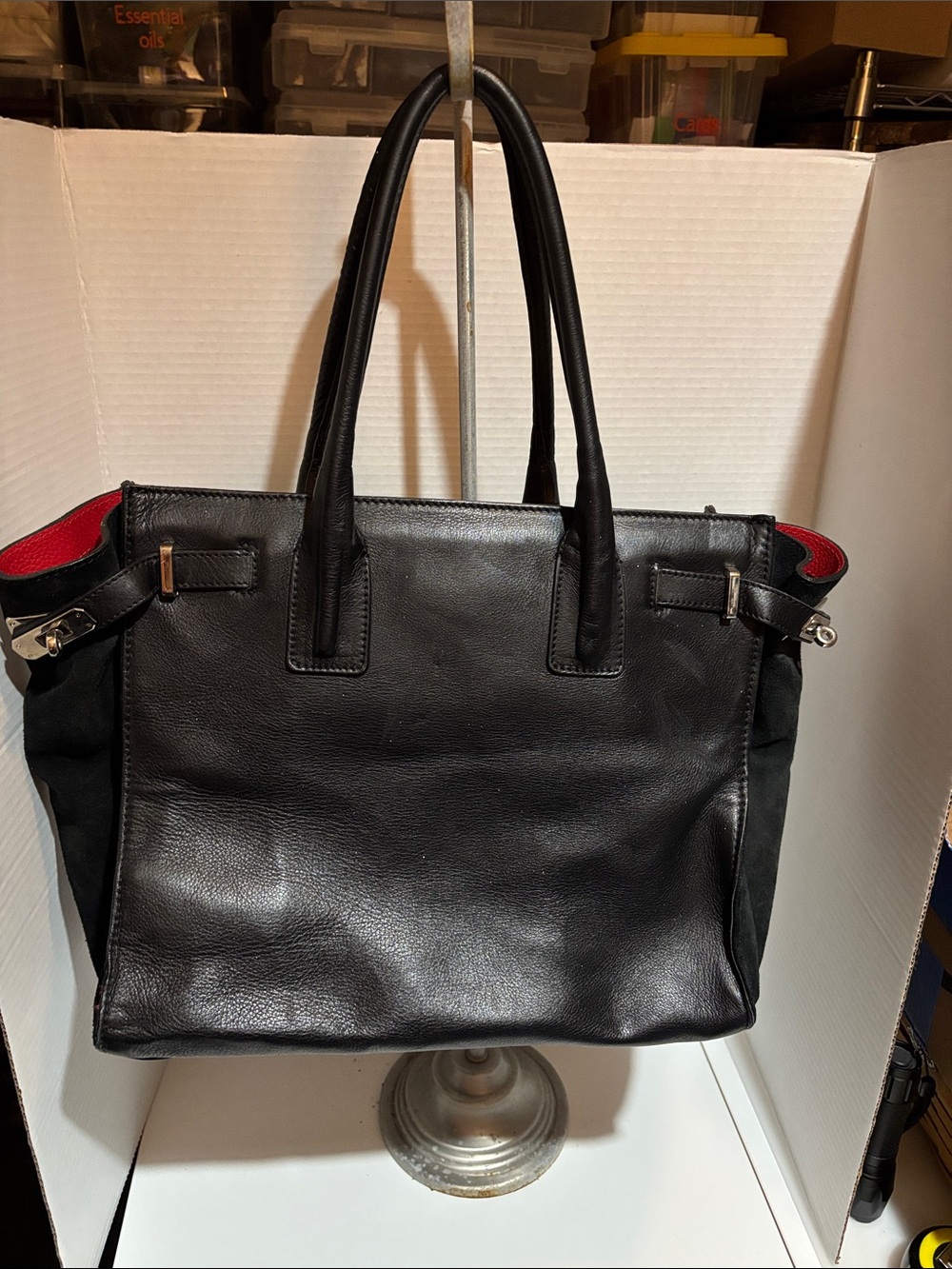 Nardelli Red Leather Women’s Shoulder Bag